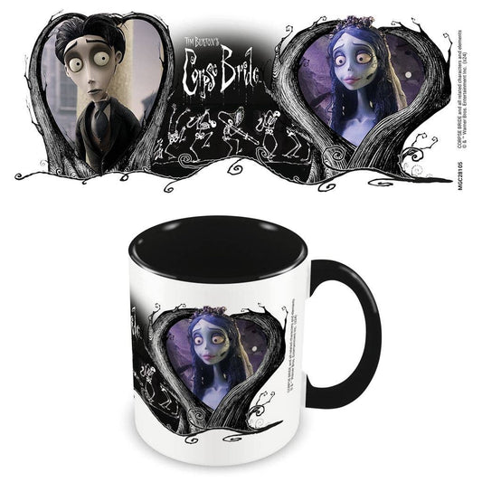 Corbse Bride Fan Tasse schwarz-weiß 315 ml