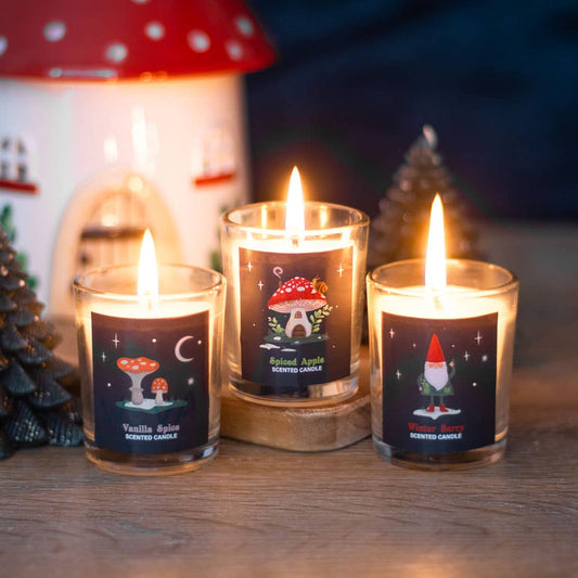 Gnome Sweet Gnom 3er Set Duftkerzen vinatge Deko