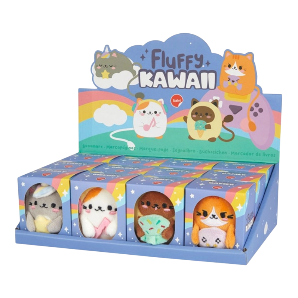 Kawaii niedlicher Schlüsselanhänger Katze mit Note