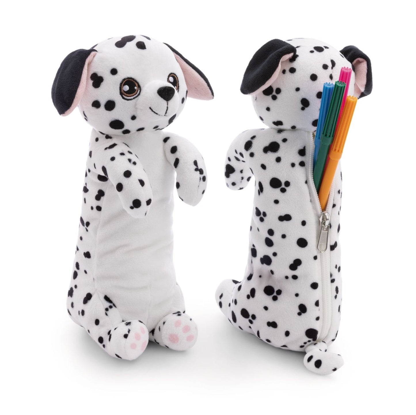 Kuschlige Plüsch Federmappe Hund Dalmatiner Pouchimals