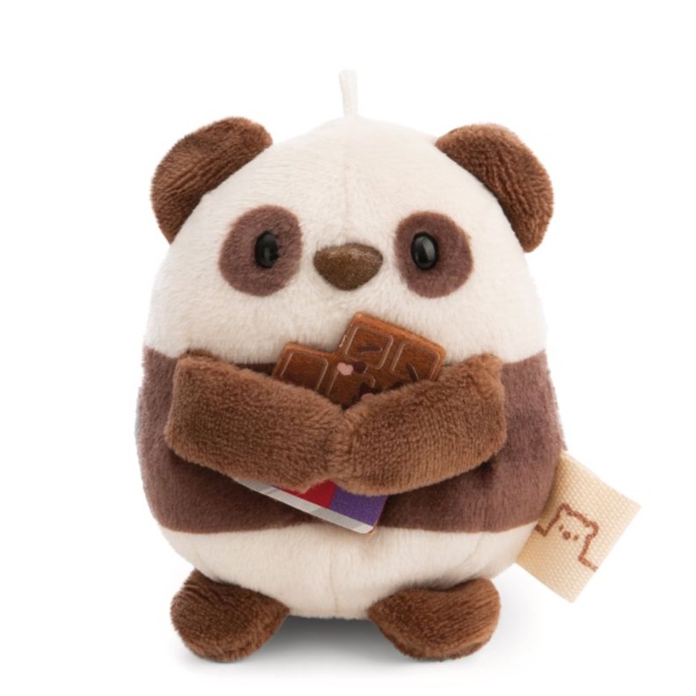 Nici Kuscheltier Panda Kono 8cm mit Schokolade u. Popcornkostüm
