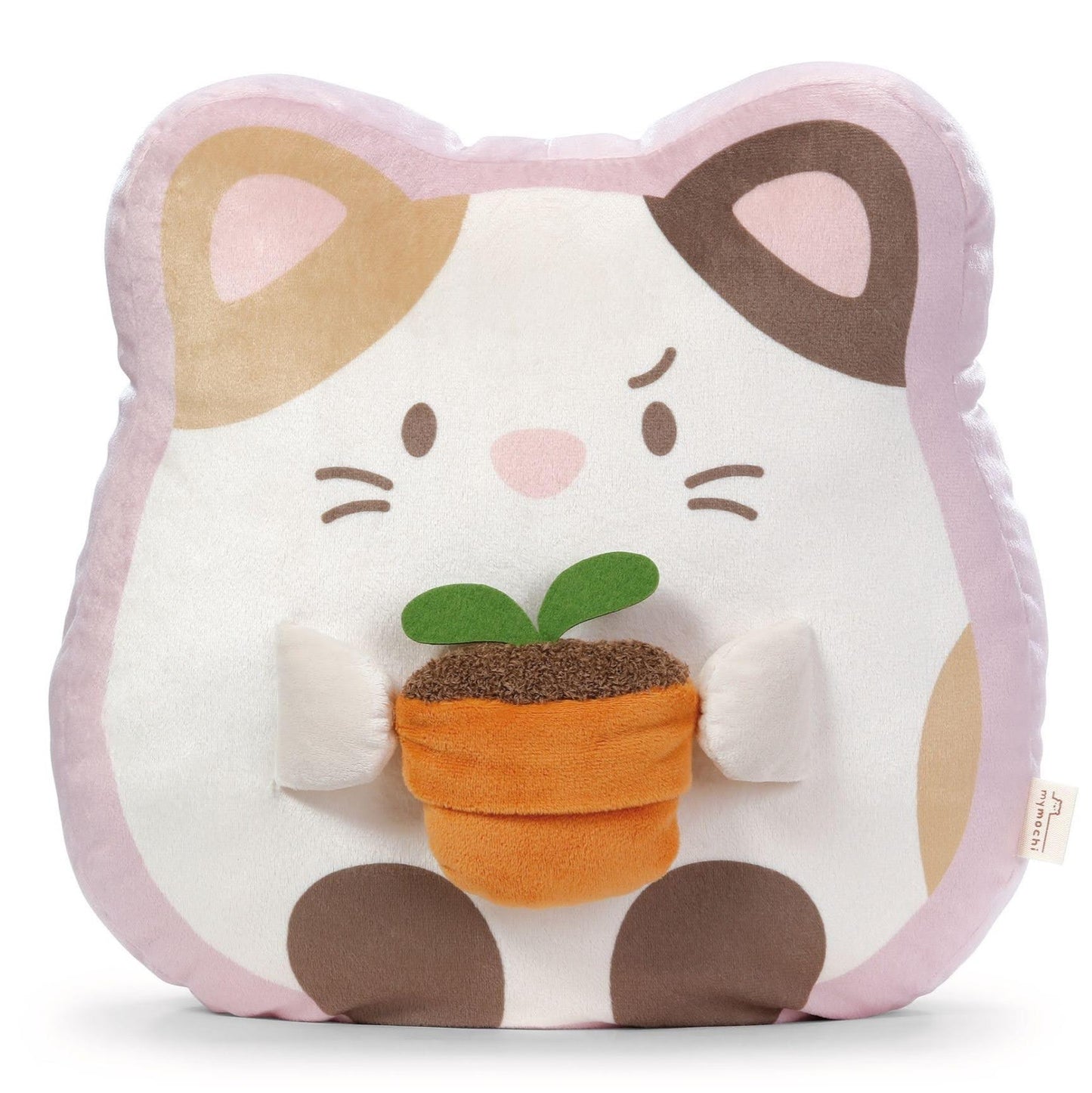 Nici mymochi Kuscheltier 3D Dekokissen Katze Angy mit Blumentopf