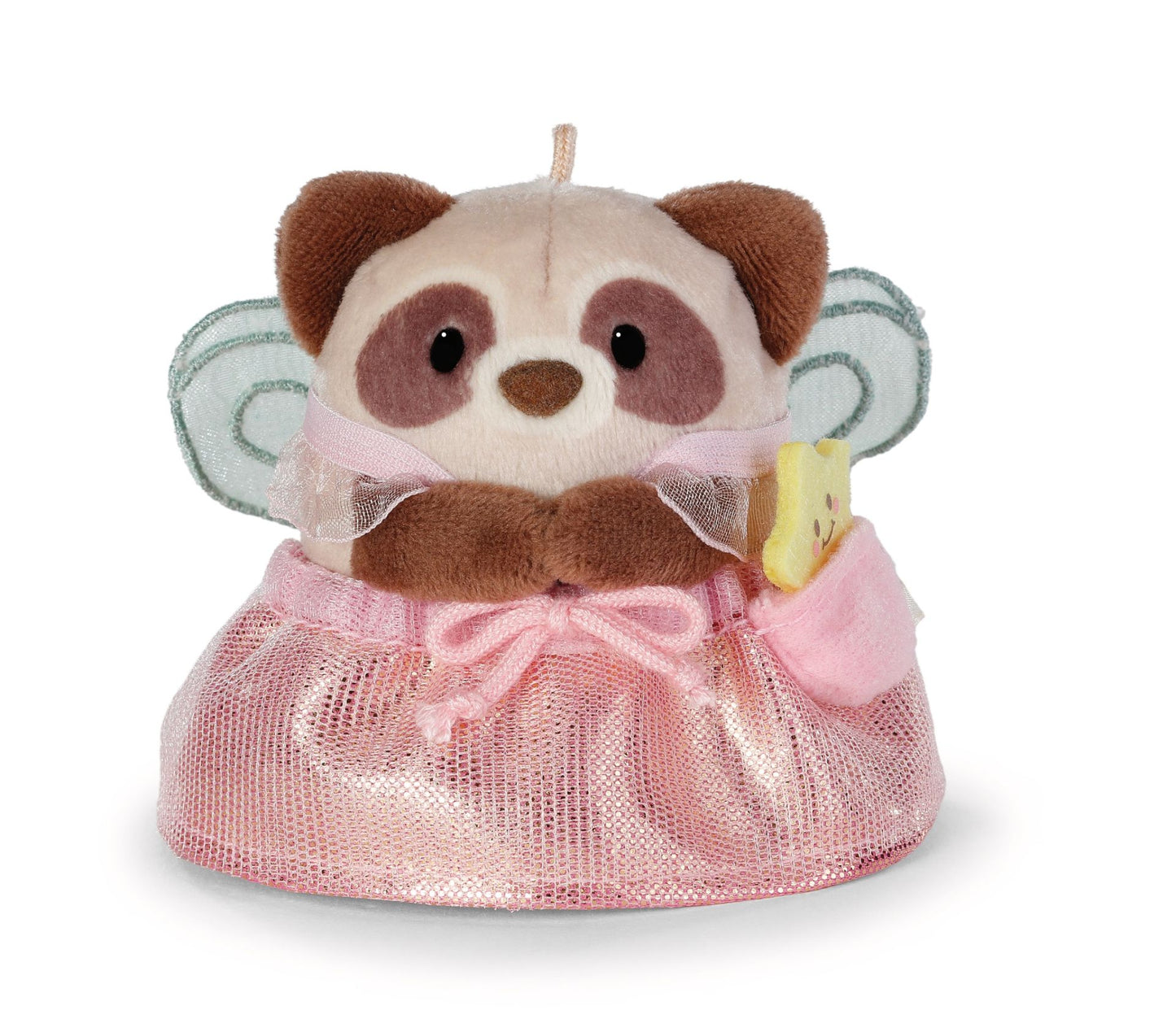 Nici Kuscheltier Set Waschbär Rakuma mit Zauberstab u. Feenkostüm