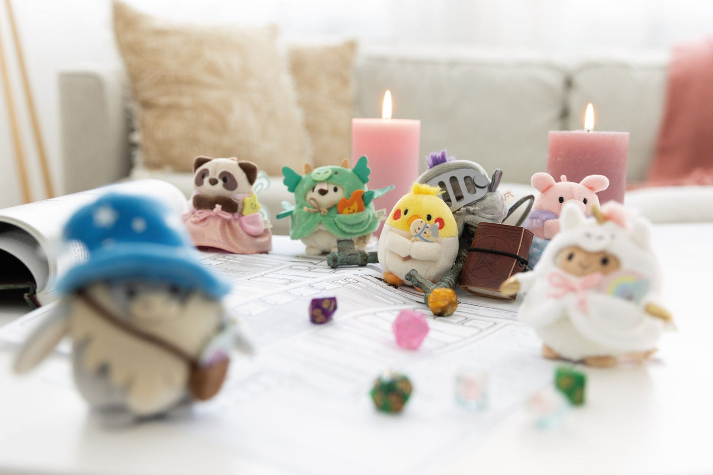 Nici Kuscheltier Set Waschbär Rakuma mit Zauberstab u. Feenkostüm