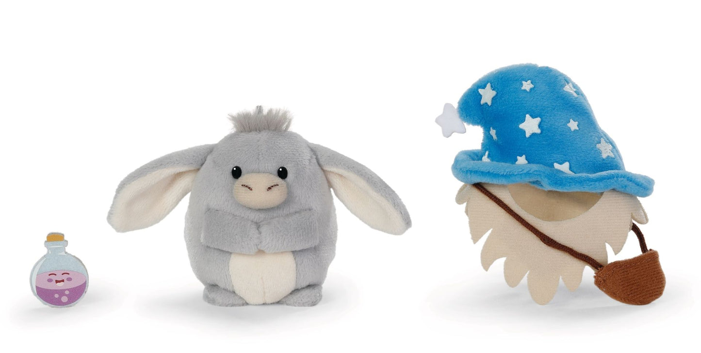 Nici Kuscheltier Set Esel Earl mit Zaubertrank u. Zaubererkostüm