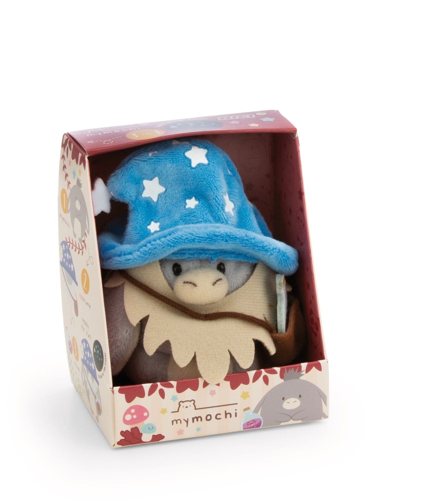 Nici Kuscheltier Set Esel Earl mit Zaubertrank u. Zaubererkostüm