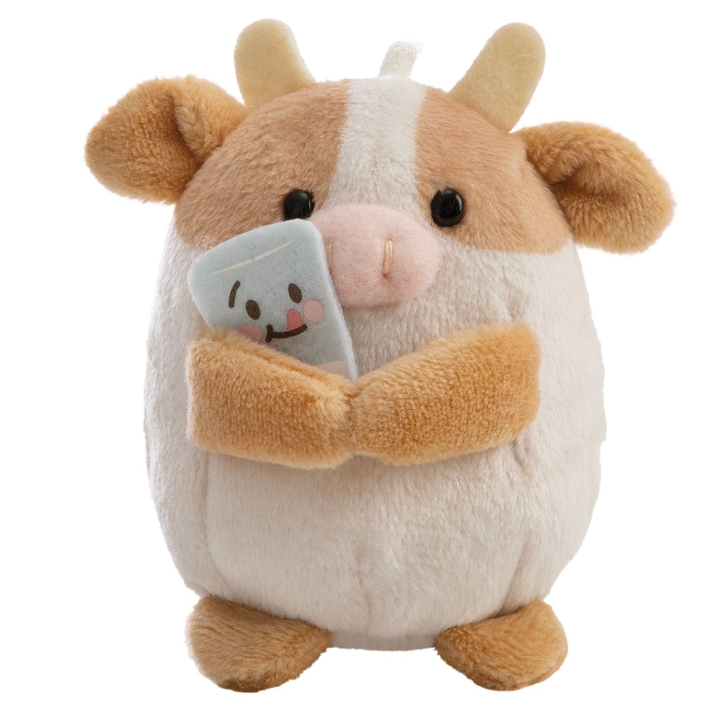 mymochi Kuh Moono Set-Übersicht mit Kostüm und Milchkarton