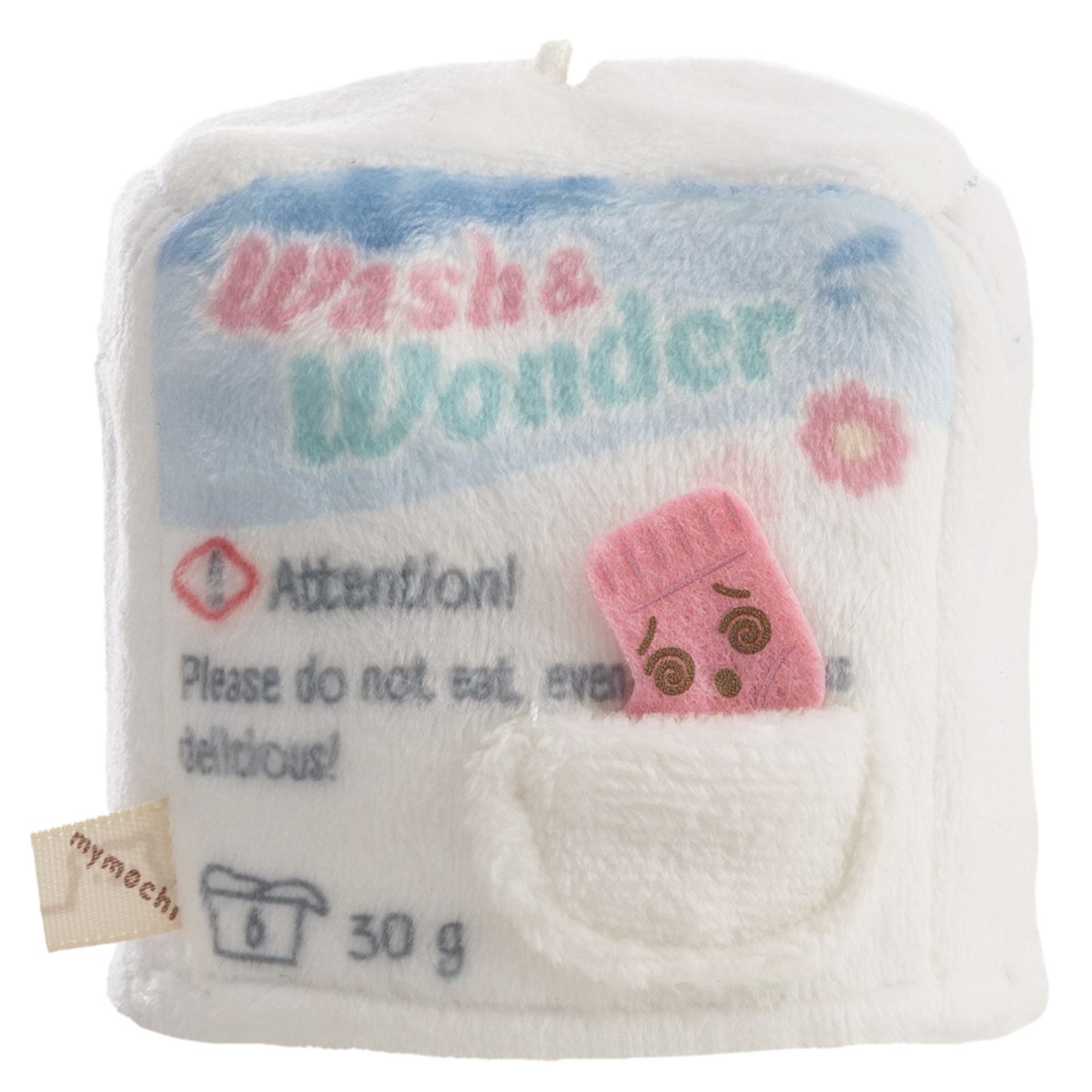 mymochi Hund Washy – Detailansicht Etikett