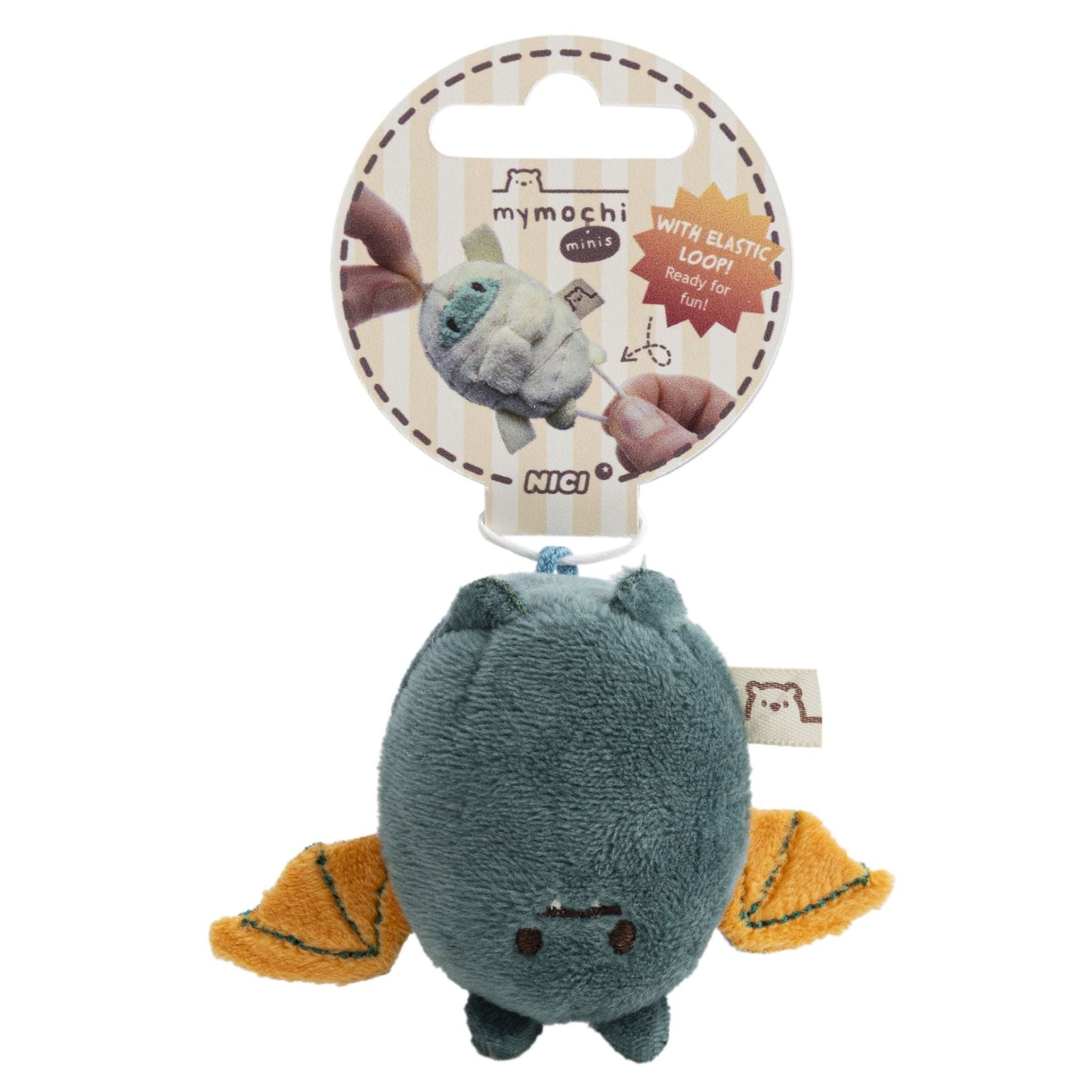 mymochi minis Fledermaus Fledda – elastische Schlaufe Demo in Händen