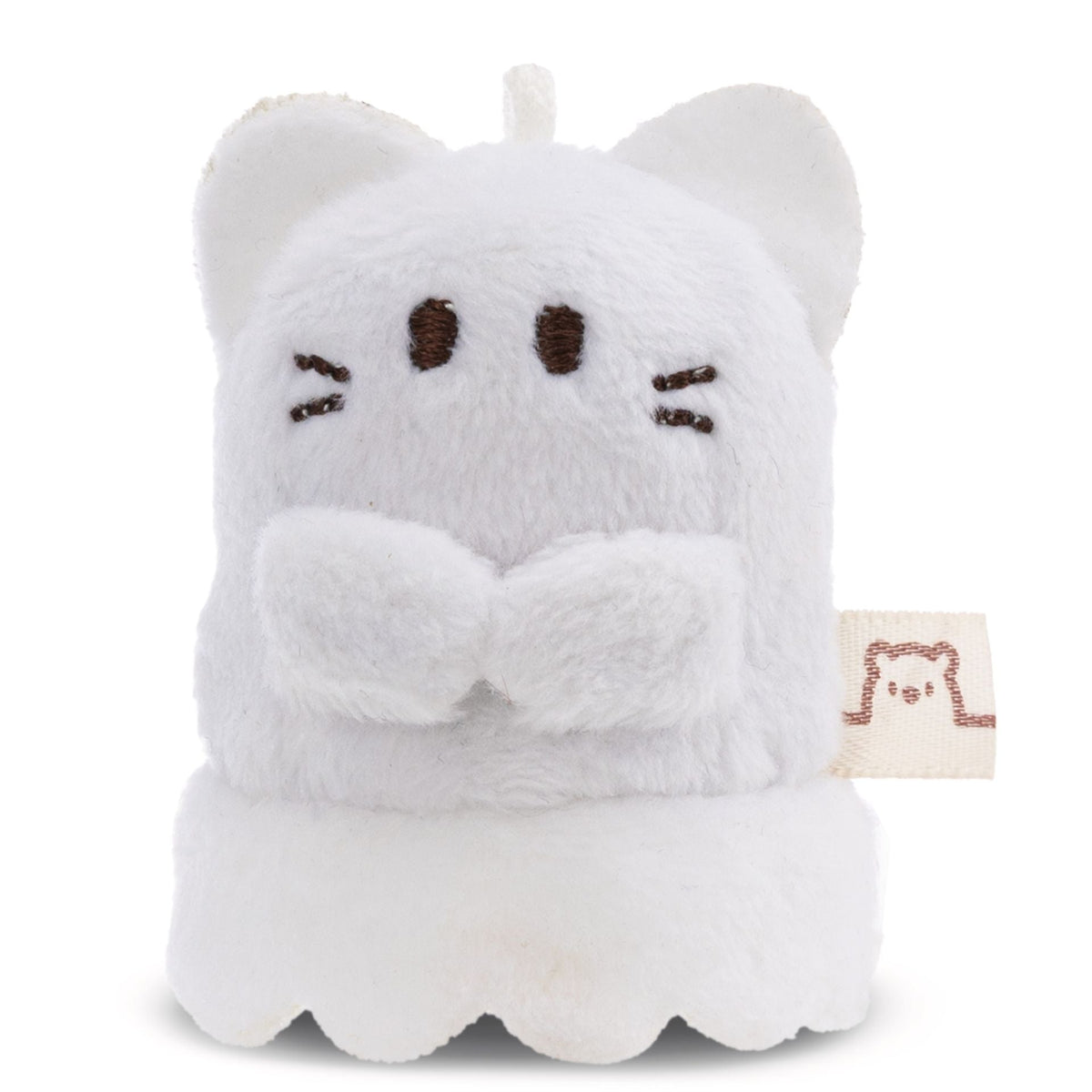 mymochi minis Katze Angy Gespenst – Rückansicht mit mymochi Label