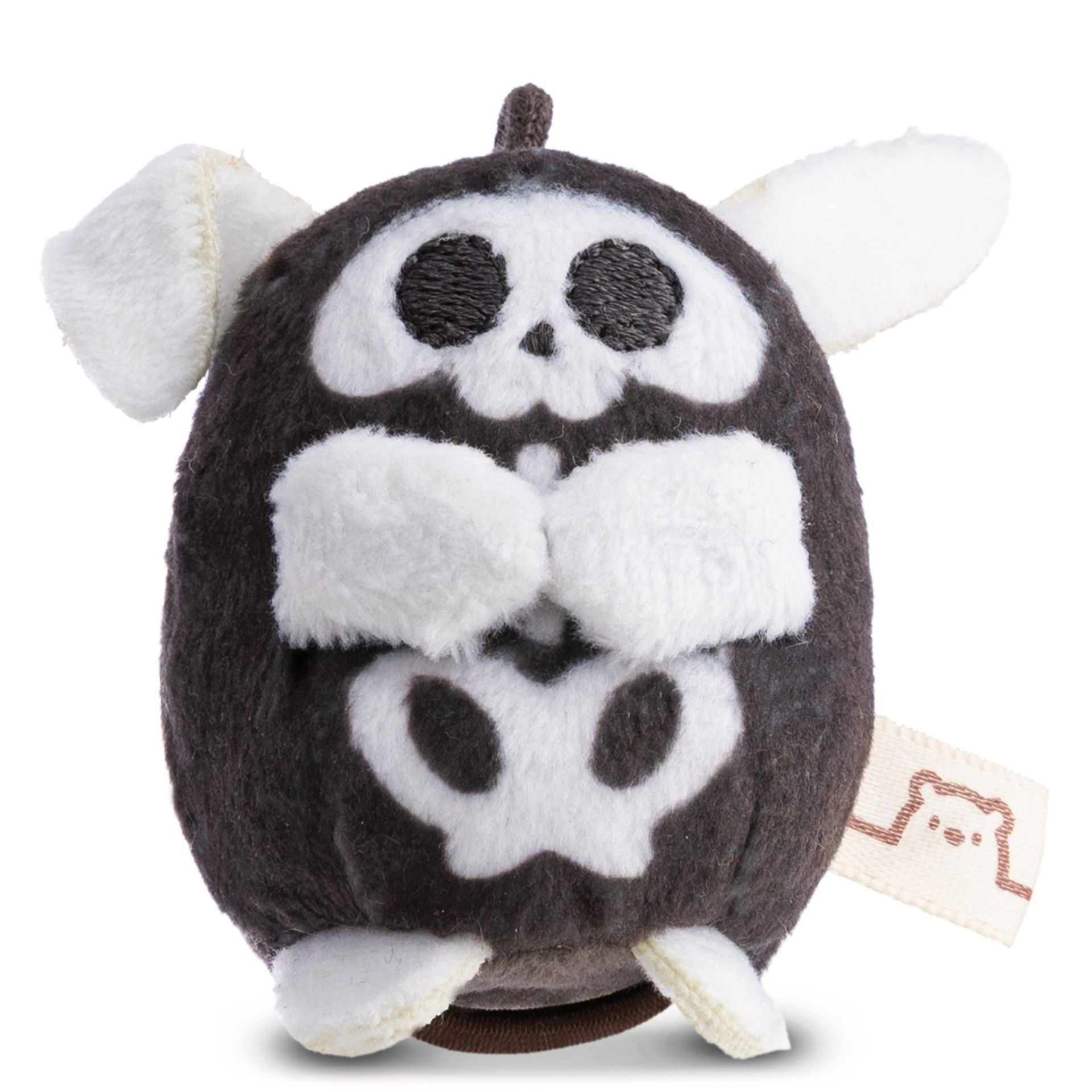 mymochi minis Hase Piboo Skelett – Rückansicht mit mymochi Label