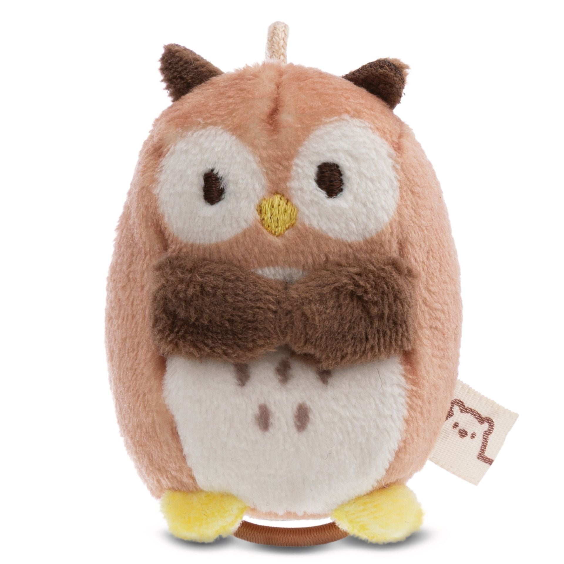 mymochi minis Eule Hoo – Rückansicht mit mymochi Label