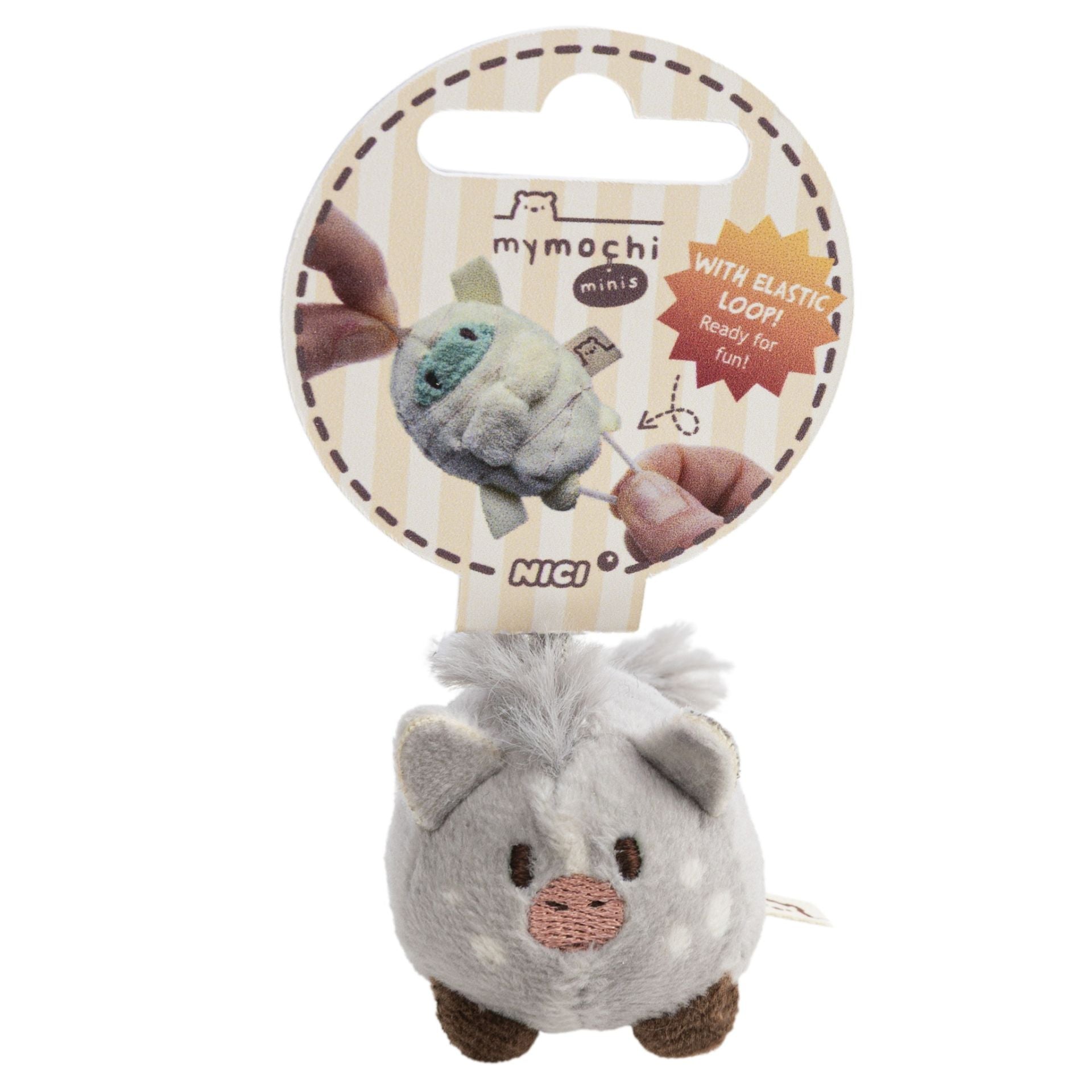 mymochi minis Pony Hoppi – Verpackung NICI mit elastischer Schlaufe