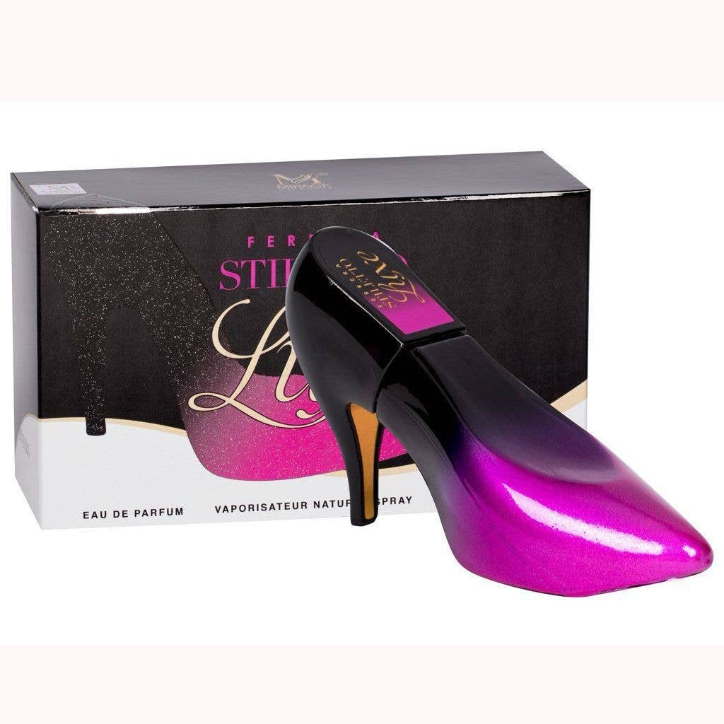 Geschenk Parfüm 100 ml Stiletto schwarz-violett Kakao