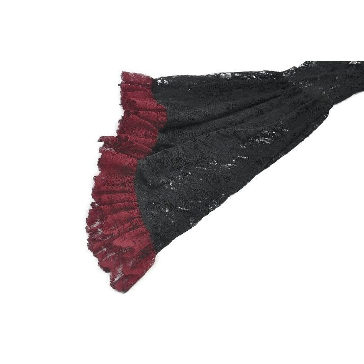 Dark in Love Bolero aus Spitze schwarz-bordeux