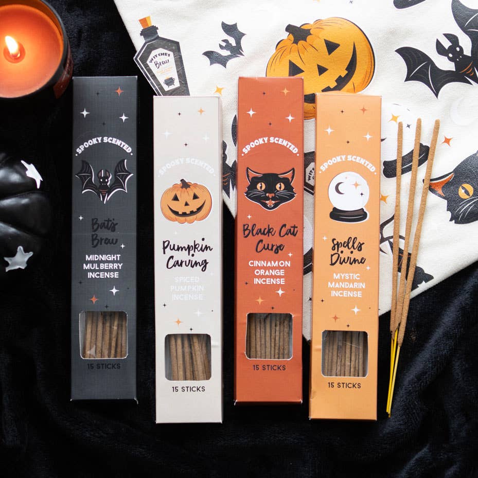Halloween-Räucherstäbchen-Geschenkset mit gruseligem Duft