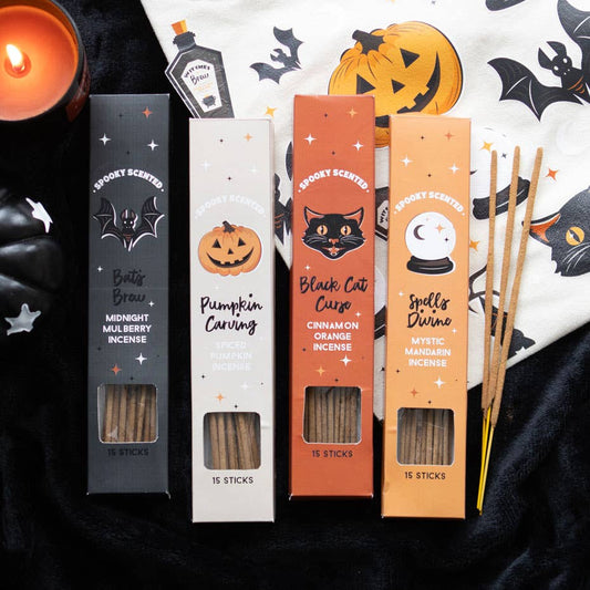 Halloween-Räucherstäbchen-Geschenkset mit gruseligem Duft