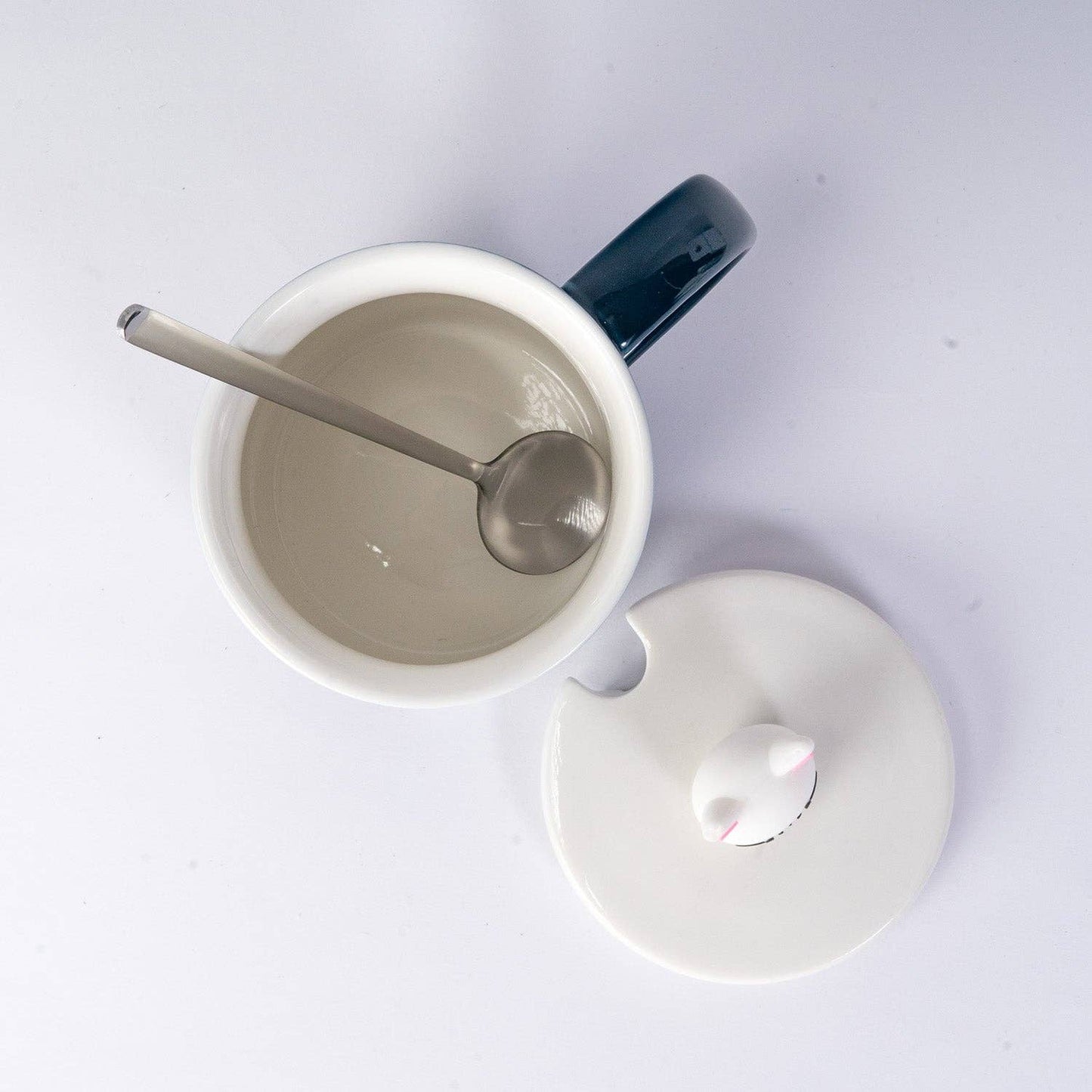 Urban Tokyo "Kitten Happy Moment" Tasse 415 ml Tasse mit Deckel & Löffel