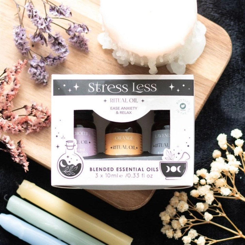 Stress Less Ritual Oil Set – Lifestyle Draufsicht