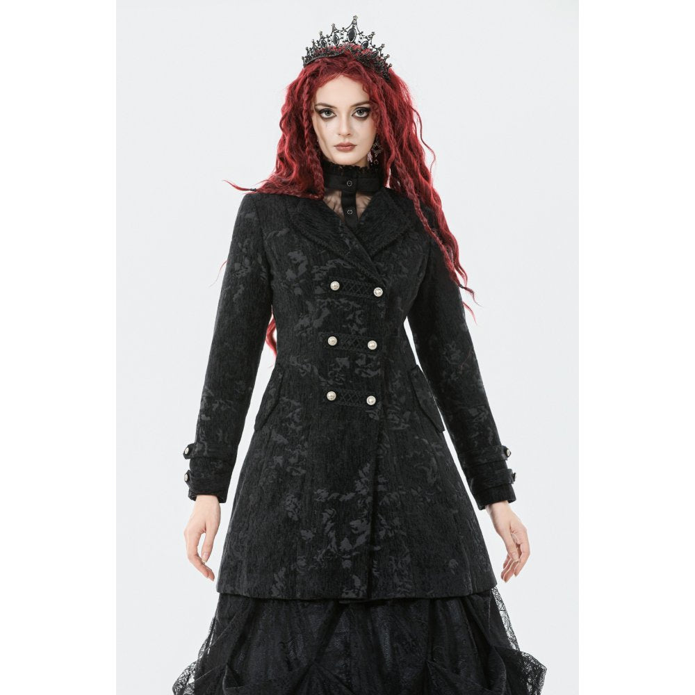Gothic Jaquard kurzer Mantel Samt barock Dark in Love