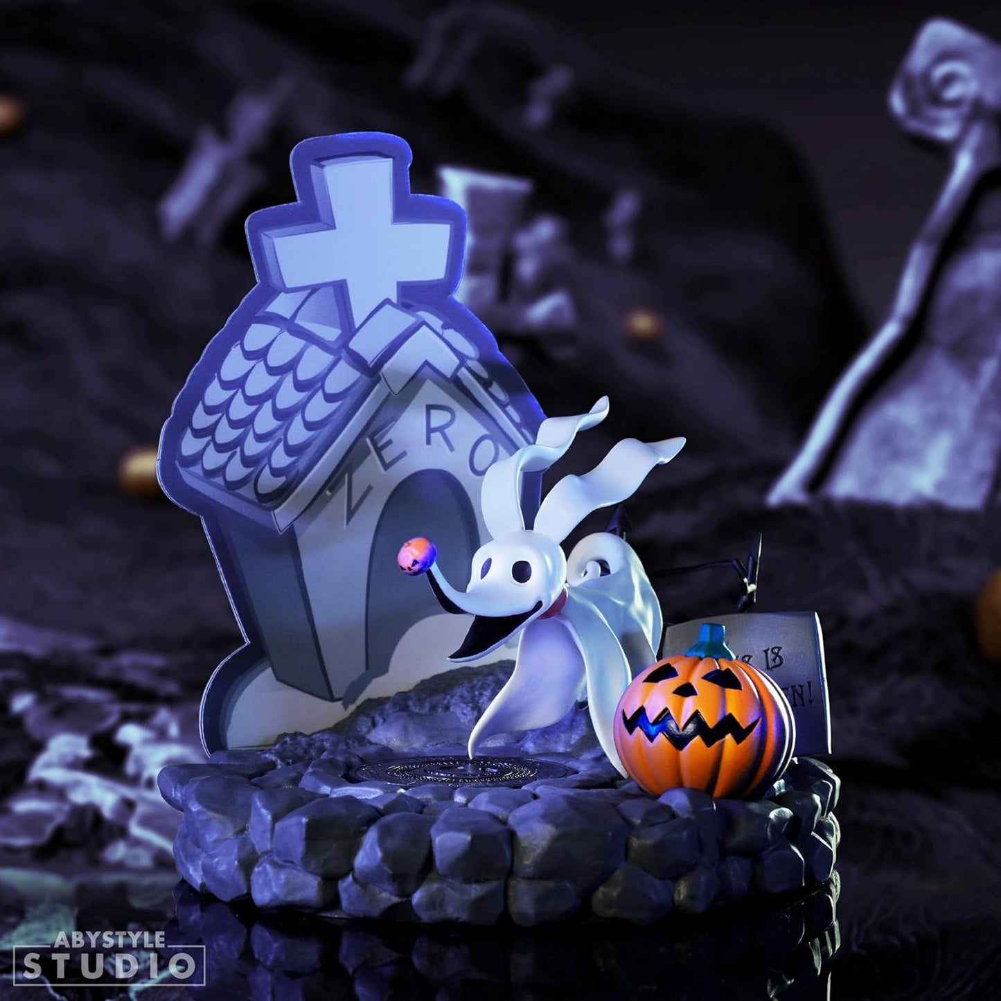 Dekofigur kleiner Hund Zero aus "The Nightmare before Christmas"