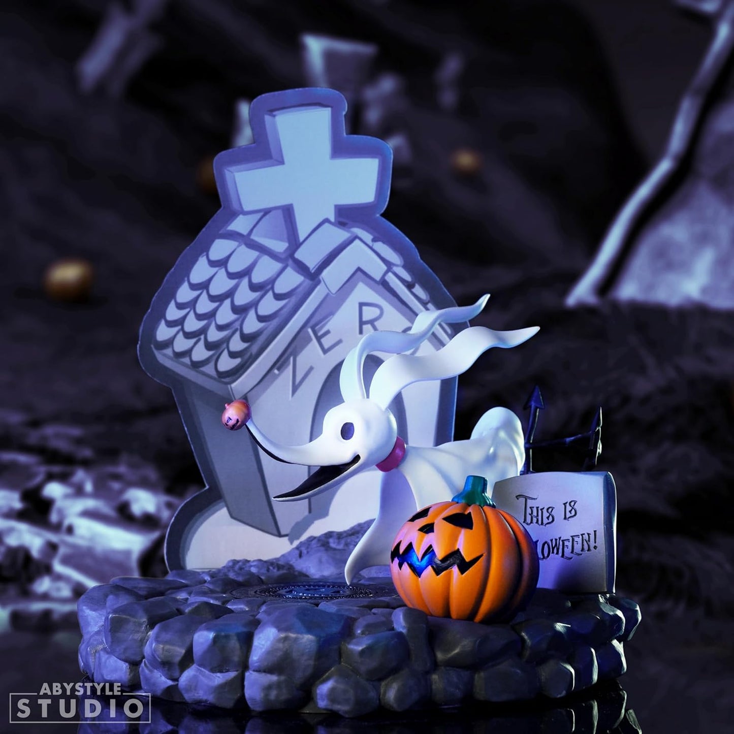 Dekofigur kleiner Hund Zero aus "The Nightmare before Christmas"