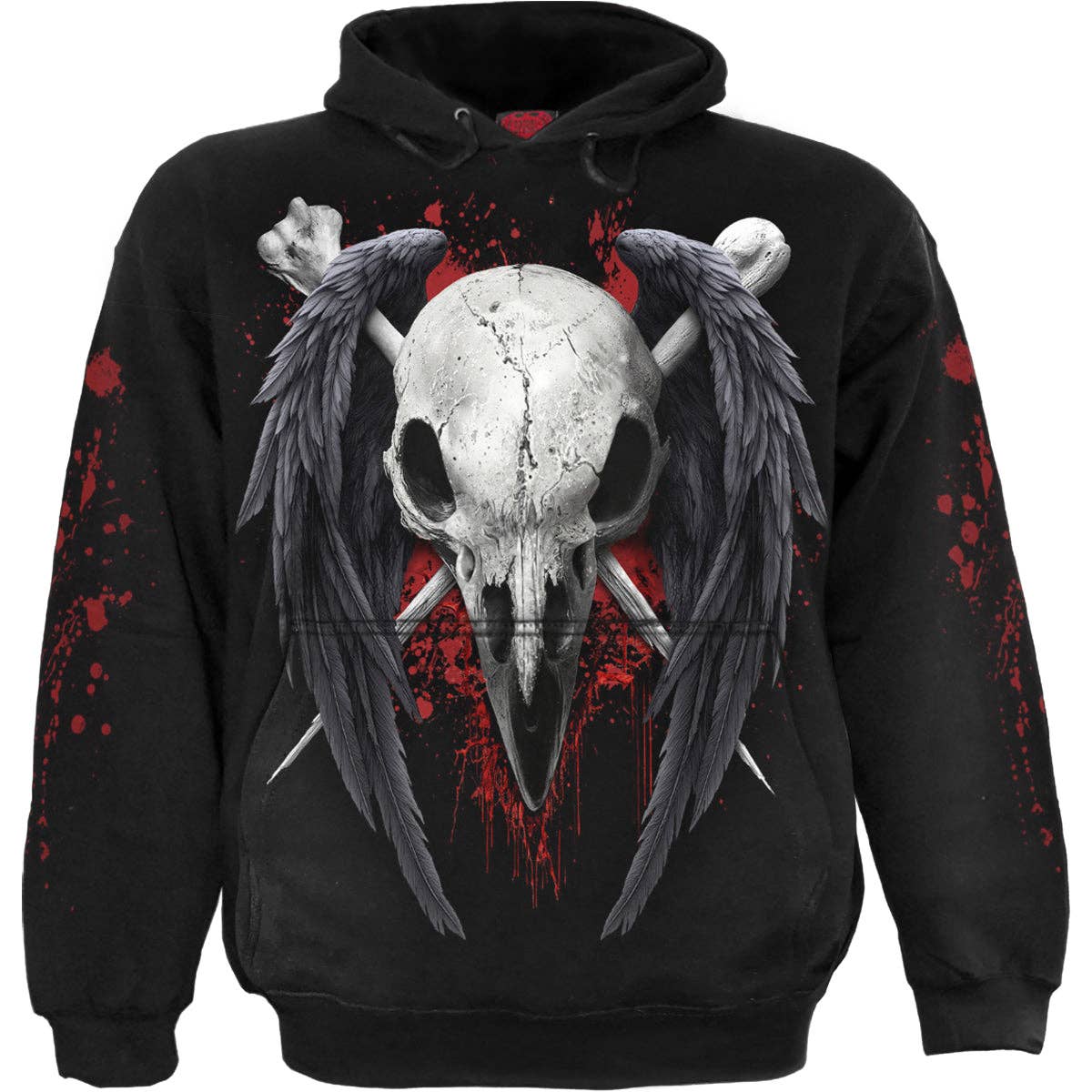 Gothic mystischer Hoodie "Dead Raven" von Spiral