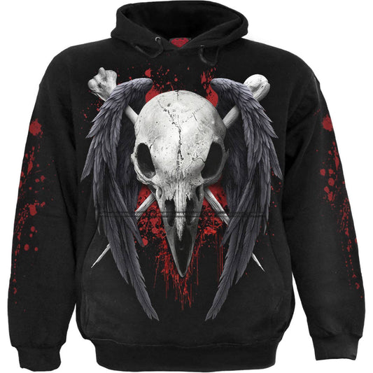 Gothic mystischer Hoodie "Dead Raven" von Spiral