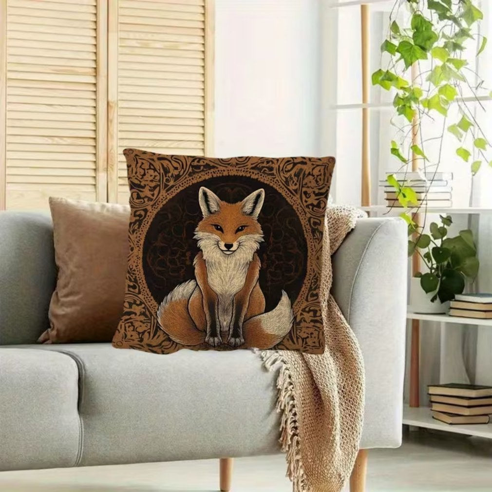 Dekokissen Fuchs Celtic Vintage – Lifestyle Wohnzimmer
