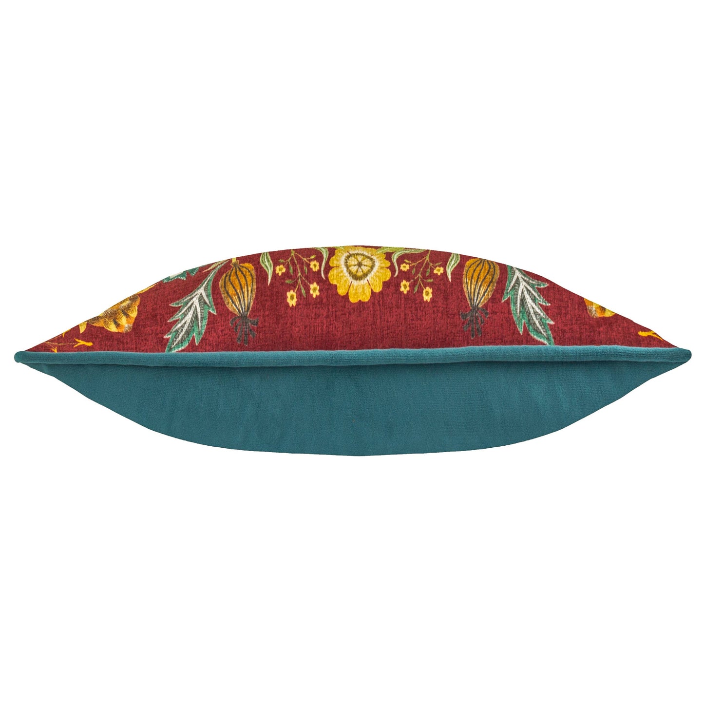 Evans Lichfield Dekokissen „Hawthorn Birds“ – 30 x 50 cm bordeaux