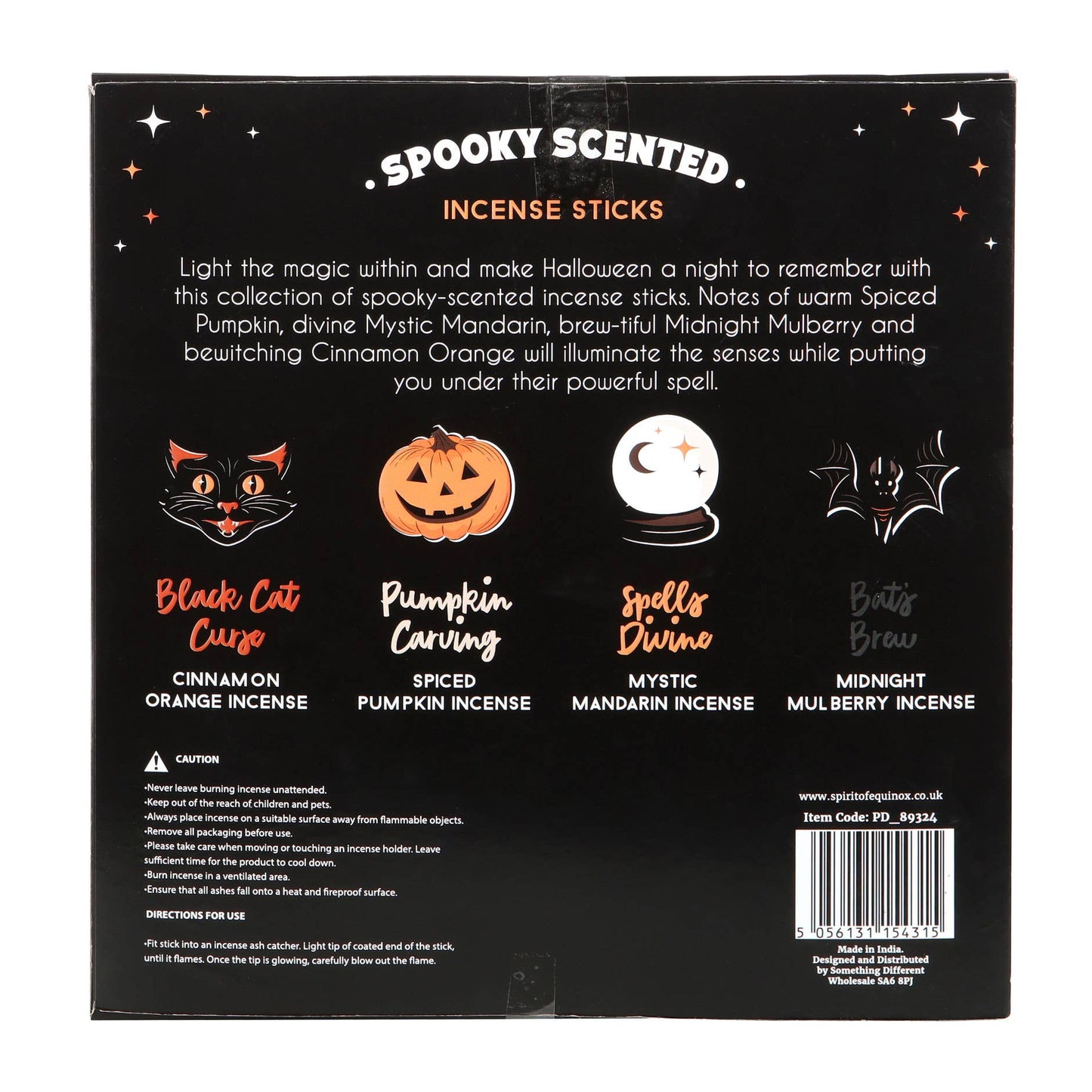 Halloween-Räucherstäbchen-Geschenkset mit gruseligem Duft