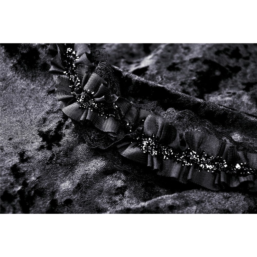 Barocker Rock Dark in Love aus Samt und Tüll