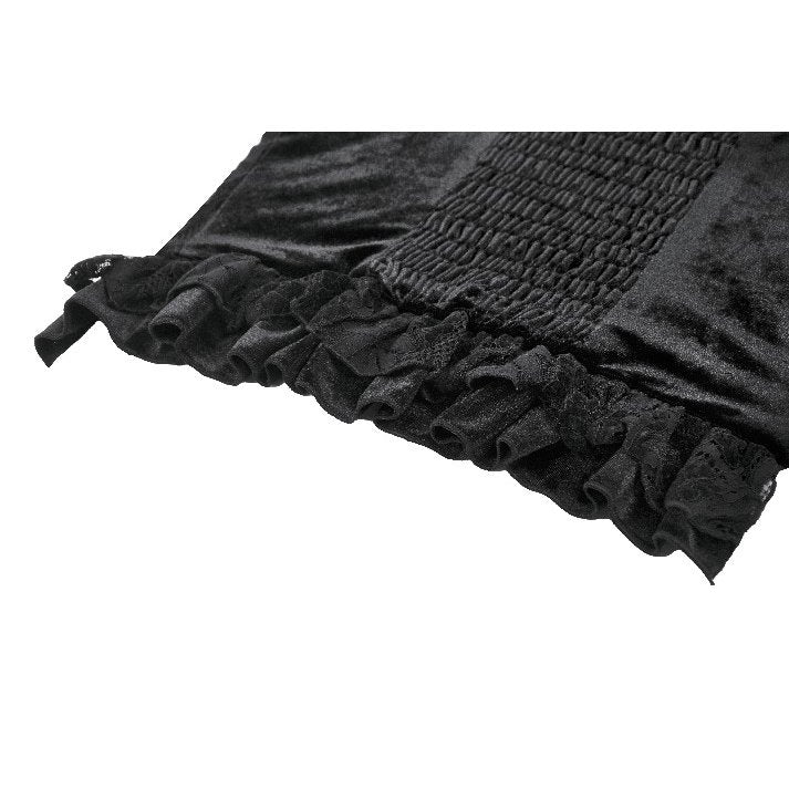 Romantisches Samt Top mit Spitze Dark in Love