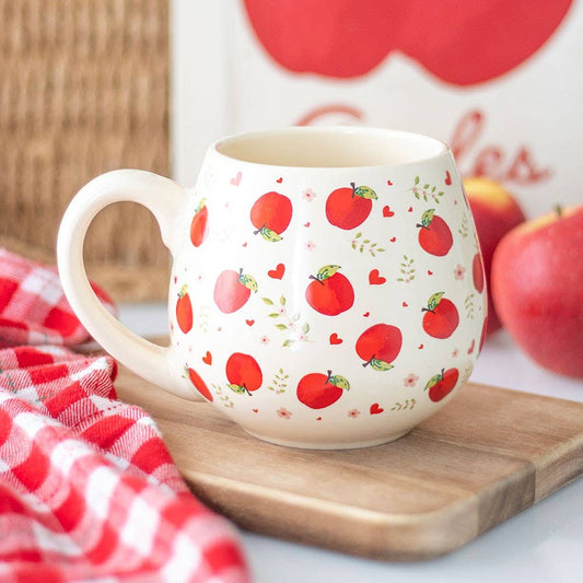 Vintage Apfel Print Fassbecher