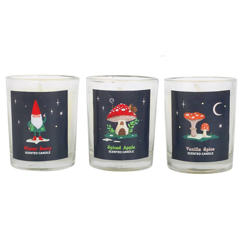 Gnome Sweet Gnom 3er Set Duftkerzen vinatge Deko