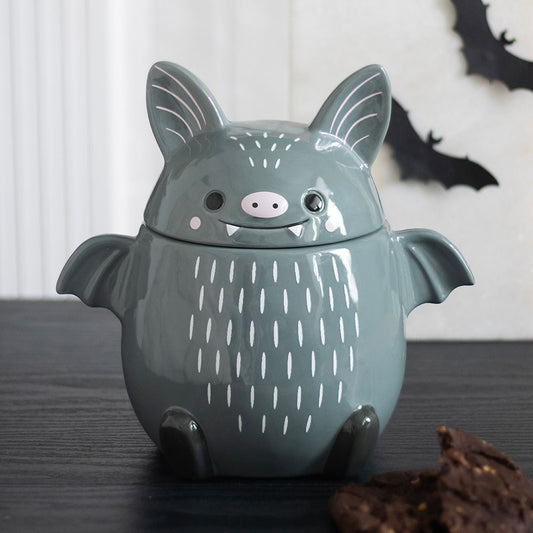 Bat Cookie Jar süße Fledermaus Vorratsdose aus Keramik