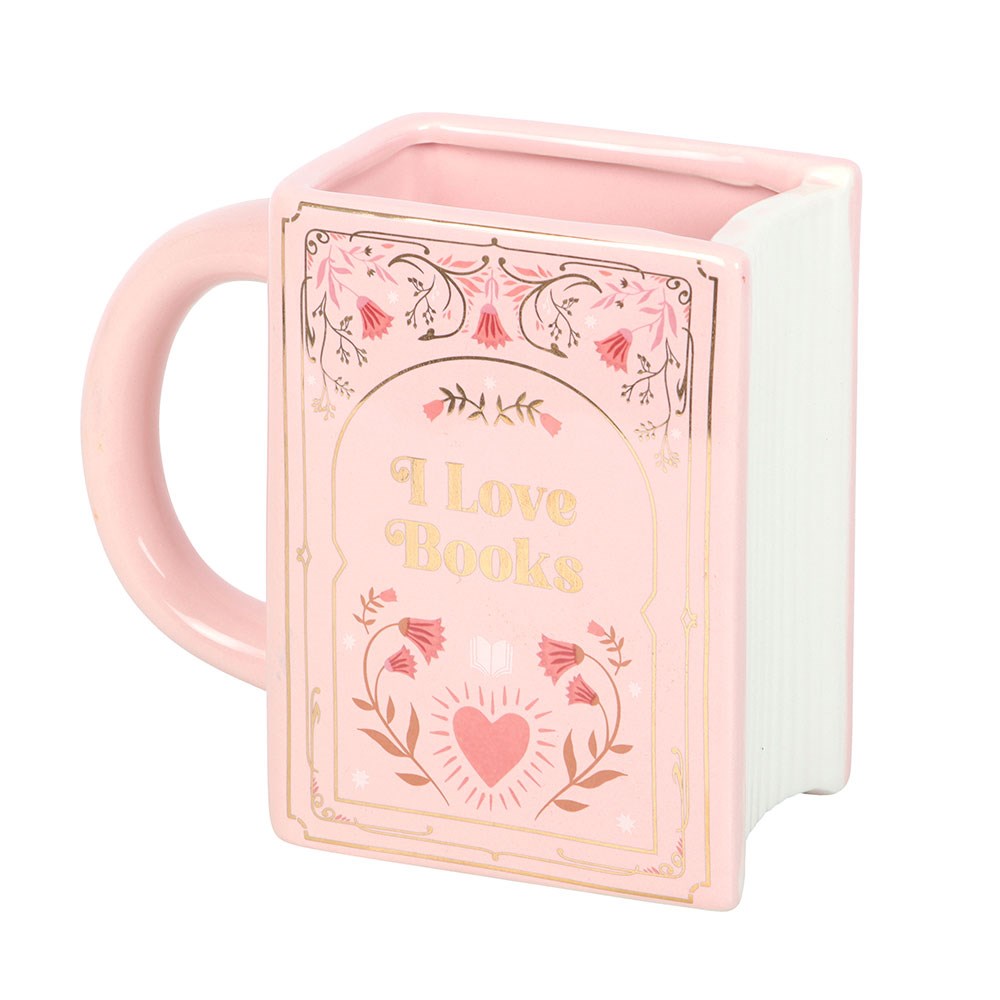 Romantisch "The Book Club" 3D vintage Tasse Pink Love Becher