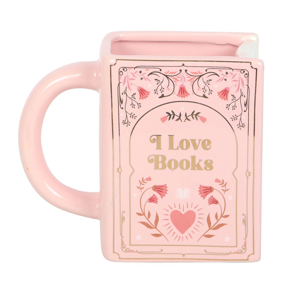Romantisch "The Book Club" 3D vintage Tasse Pink Love Becher