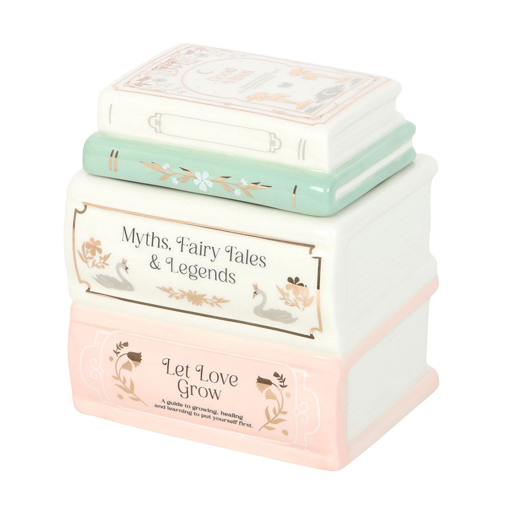Keramik Duftlampe Bücherstapel Myths Fairy Tales Legends Books