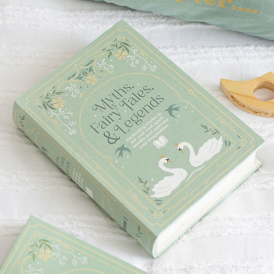 "The Book Club" vintage Aufbewahrungsbox Schwan romantisch grün