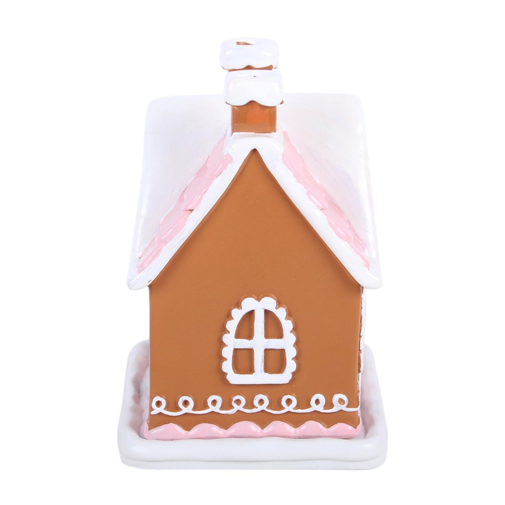 Süßes nostalgisches Lebkuchenhaus als Teelichhalter vintage Weihnachten