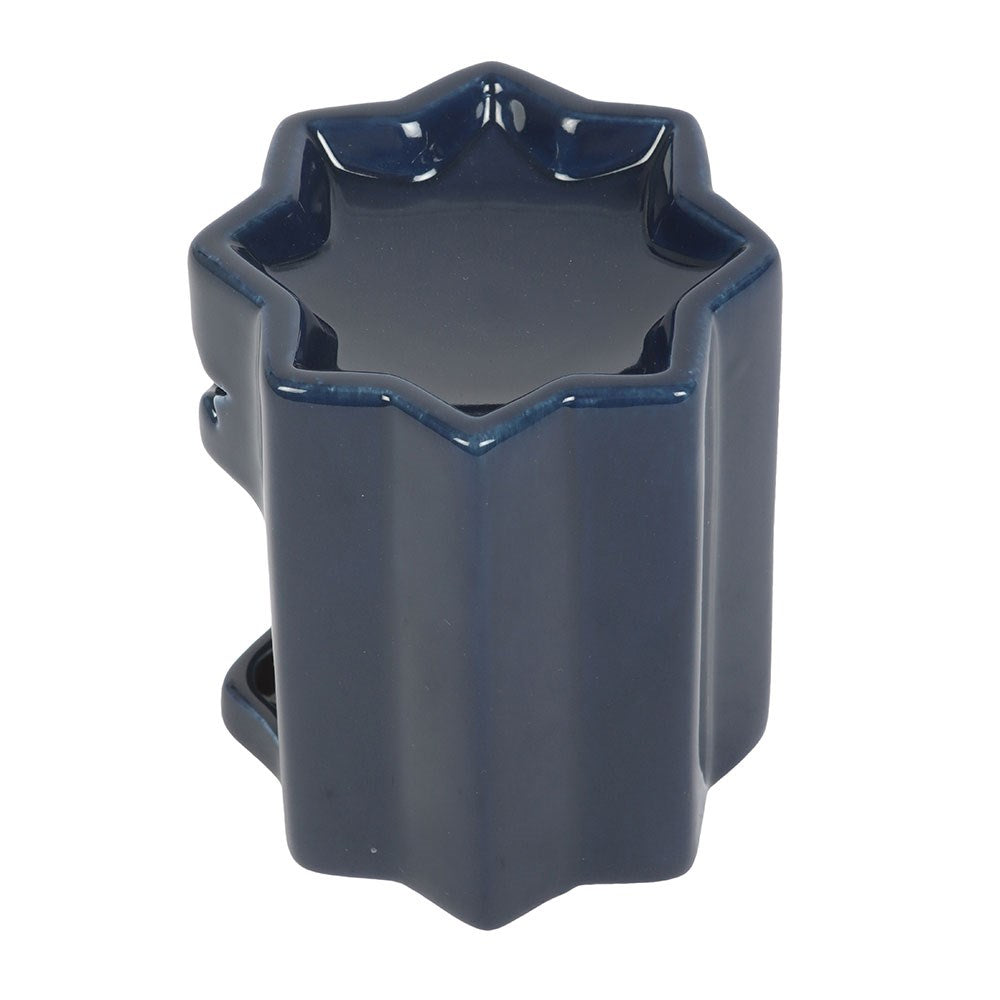 Teelichthalter Blue Star Weihnachtsdeko vintage