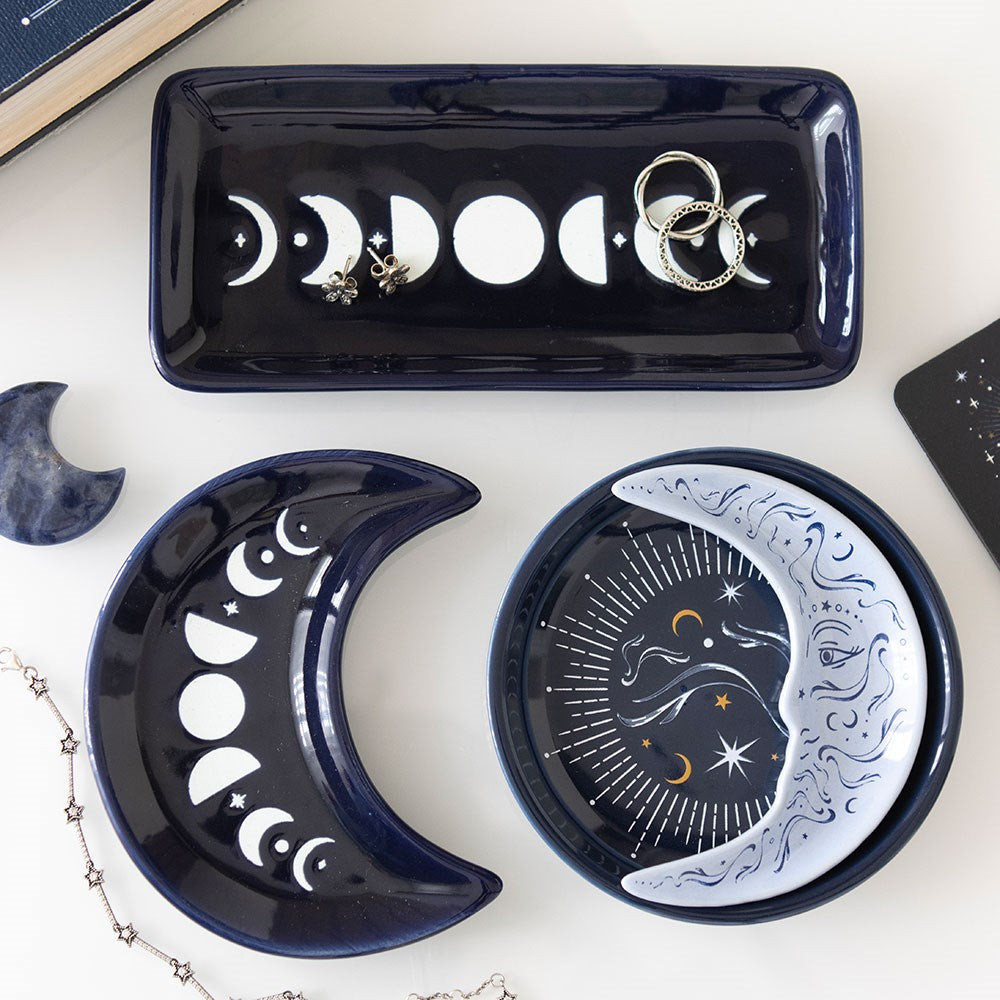 Schmuckschale Blue Moon 2-teilig mystisch Deko