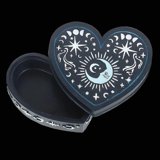 Aufbewahrungsbox Schmuckdoser in Herzform "Blue Moon"