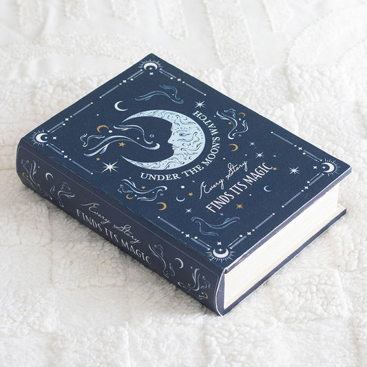 Dekobox in Buchform Blue Moon nostalgisch