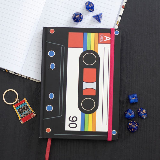 Retro Notizbuch 80s Cassette vintage Geschenkidee A5