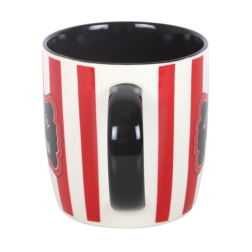 Circus Red Striped Ringmaster Mug / Gothic Vintage Zirkus Tasse gestreift