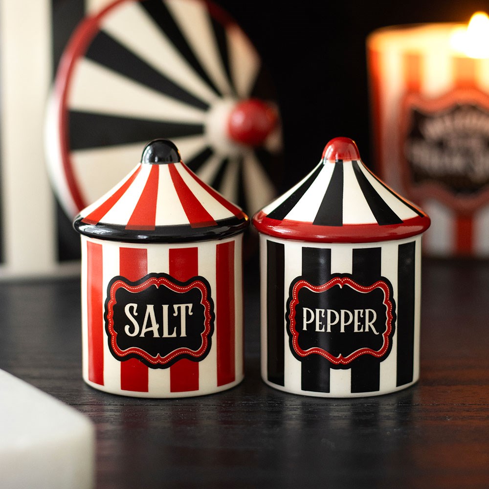 Circus Tent Salt and Pepper Shakers - Gothic Salz und Pfefferstreuer