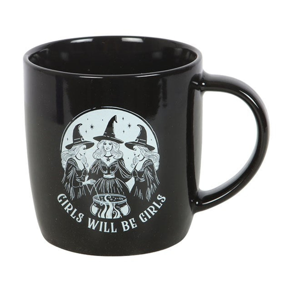 Hexen Tasse „Girls Will Be Girls“ in schwarz 320 ml