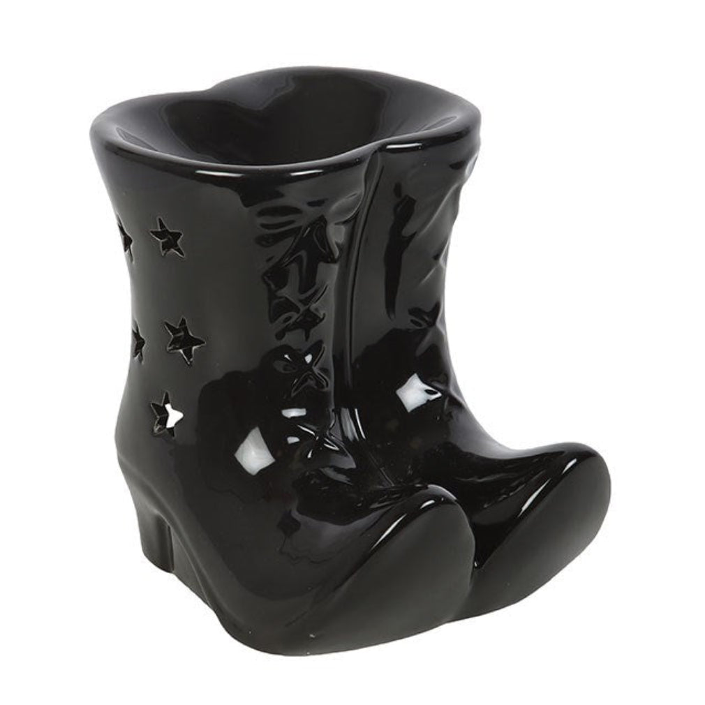 Duftlampe Ölbrenner „Black Witch Boots“ Hexen Stiefel Deko